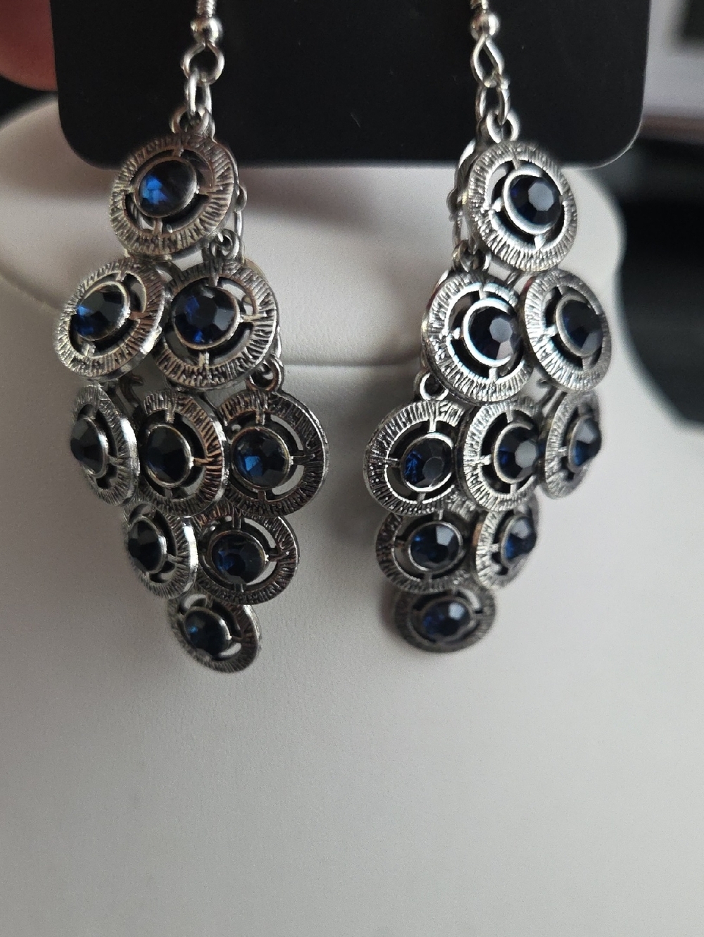 Paparazzi Constellation Cruise Blue Gem  Earrings NWT